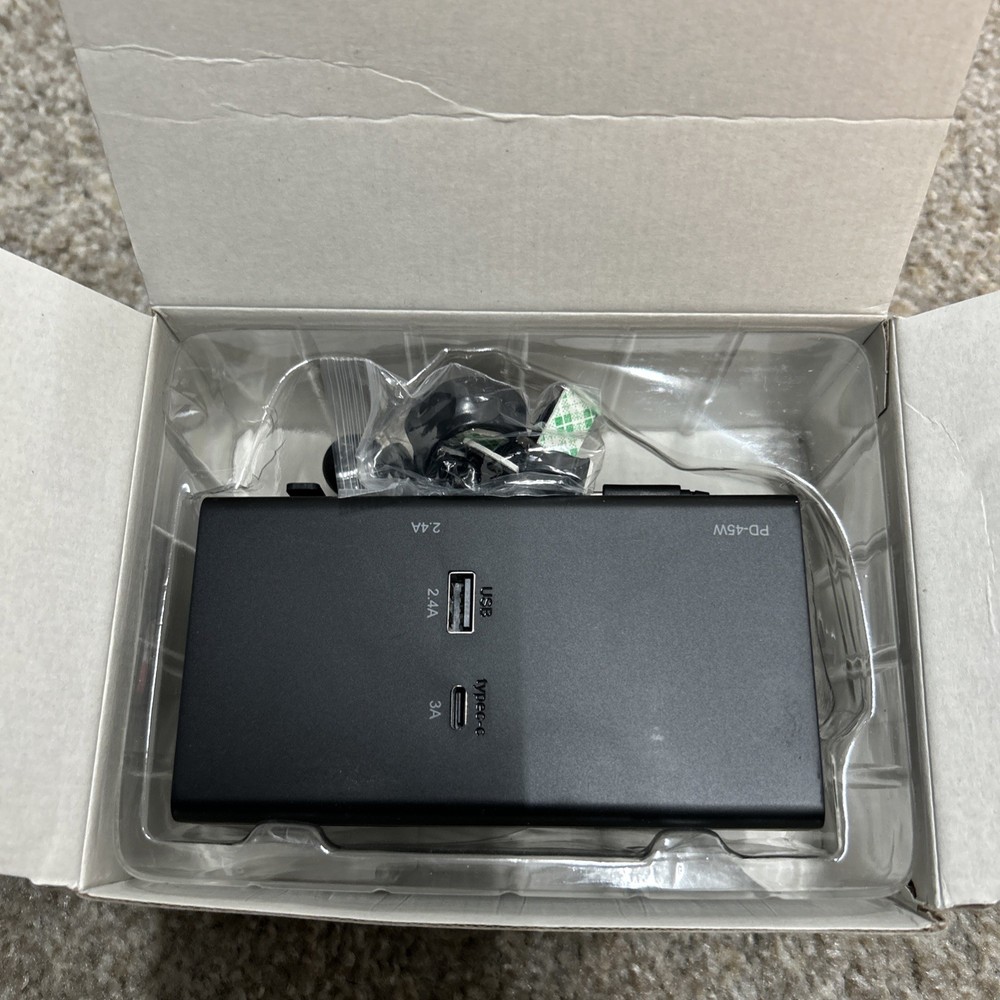 Retractable 5 In 1 Backseat Car Charging Station