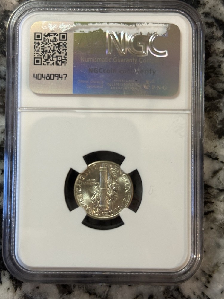1944-D 10C Mercury Dime NGC MS67