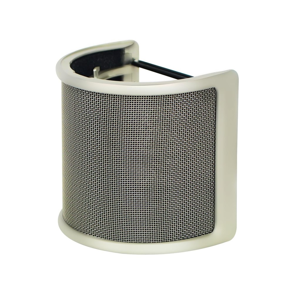 Microphone Pop Filter Golden Pop Protection with Foam Layer Windscreen Shield