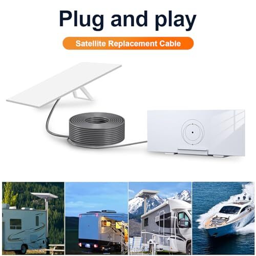 Starlink Rectangular Satellite V3 Replacement Cable, Waterproof 15FT (4.6M)