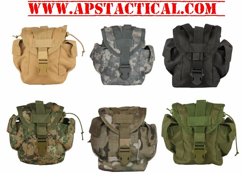 NEW Military Style Tactical Survival MOLLE 1 qt Canteen Cover Pouch OD GREEN OLV