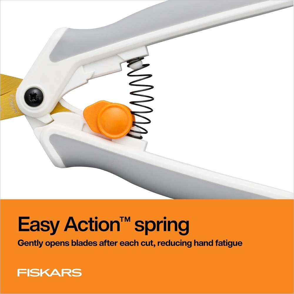 Fiskars Easy Action Micro-Tip Titanium Scissors, Sharp Blades for Cutting Precis