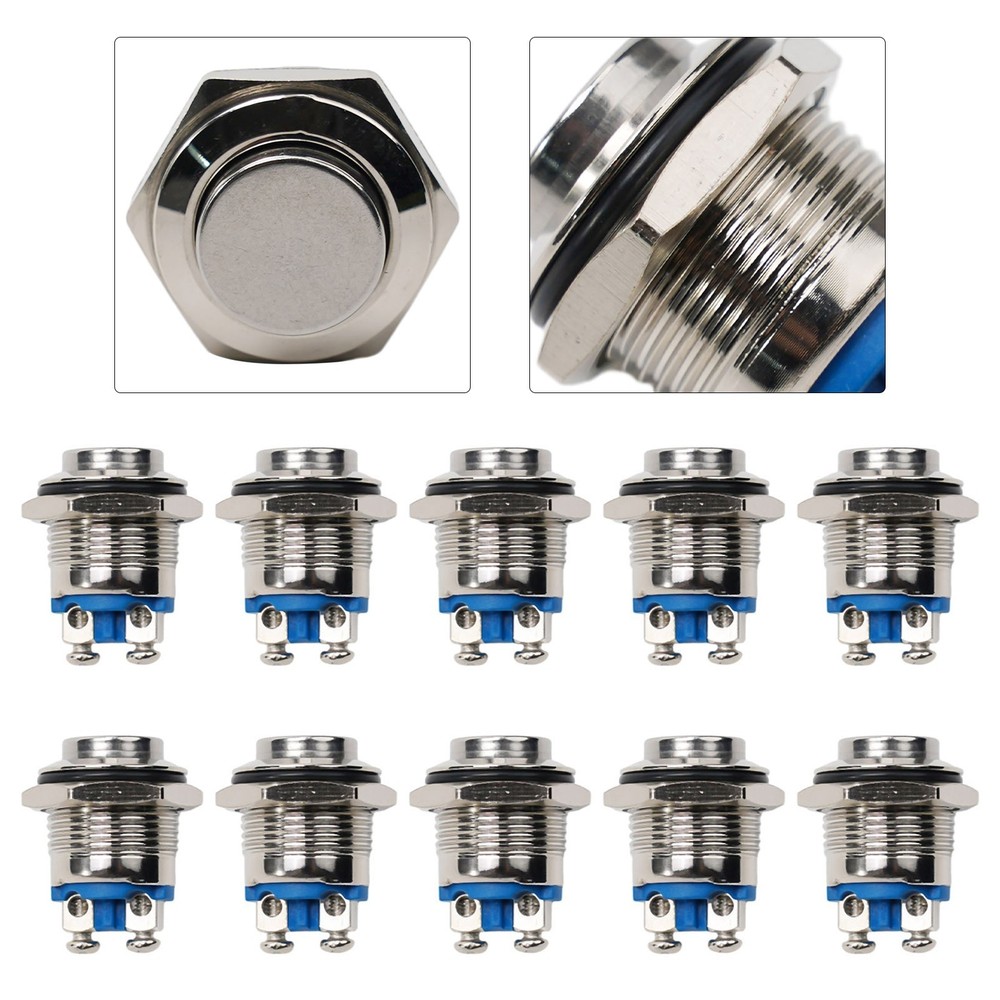 Button Switches Switches On Off Push Button Screw Terminal Waterproof