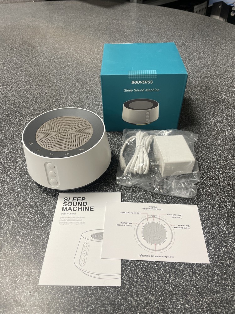 BGOVERSS White Noise Machine White Color