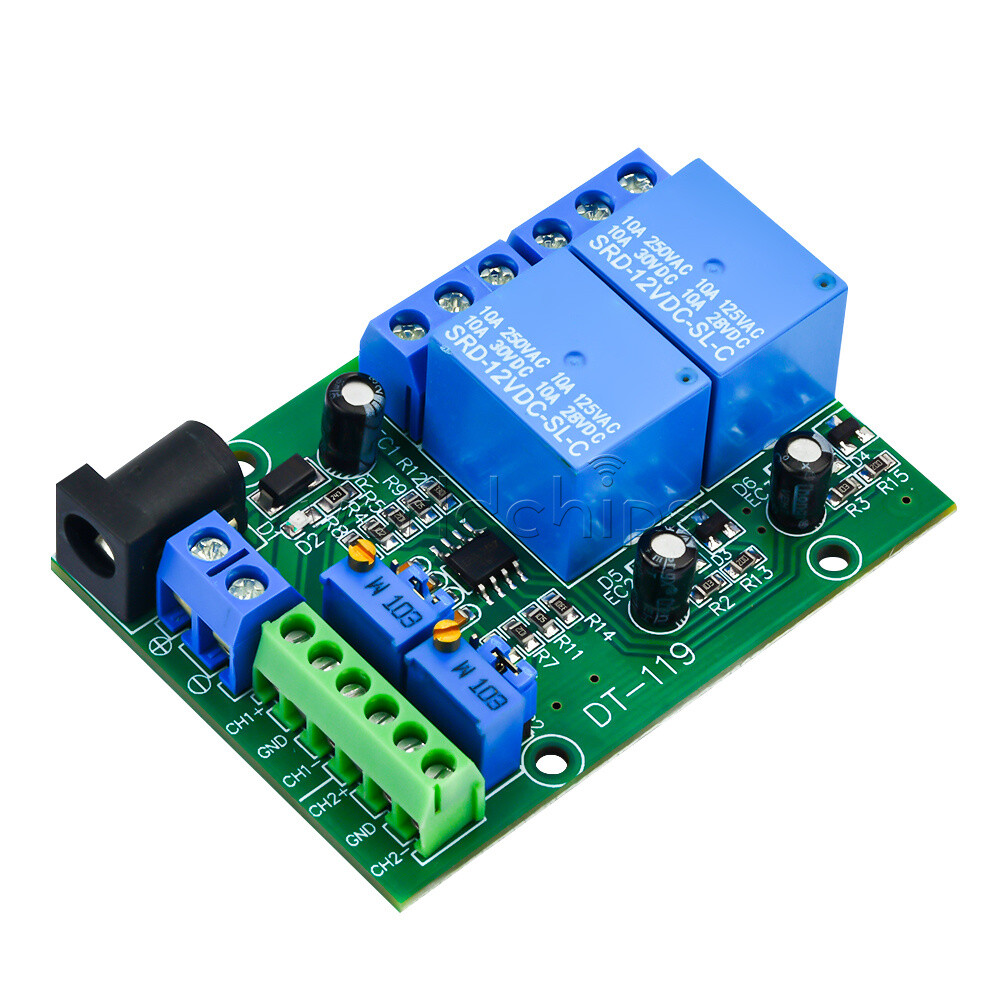 Unique DC 12V 2-Channel Voltage Comparator Precise LM393 Module