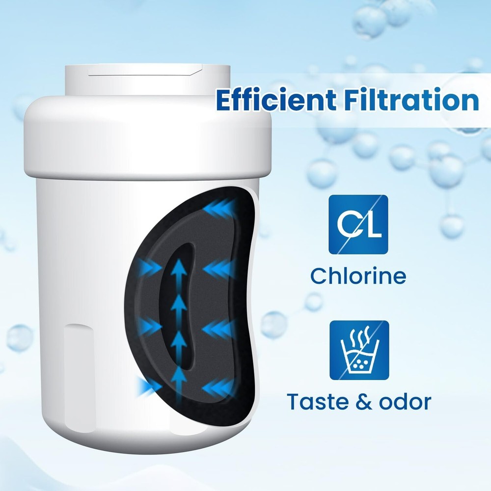 RWF0600A Refrigerator Water Filter Replacement for GE SmartWater MWFA,GWFA,4PACK