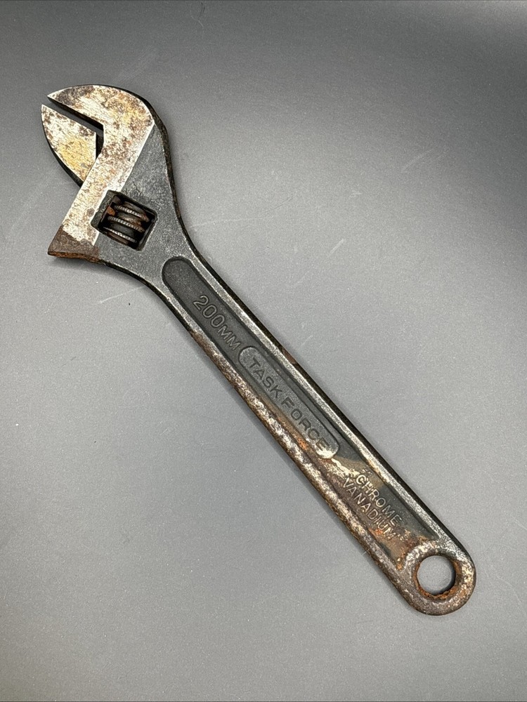 Task Force 8" 200MM Adjustable Wrench Drop Forged Steel