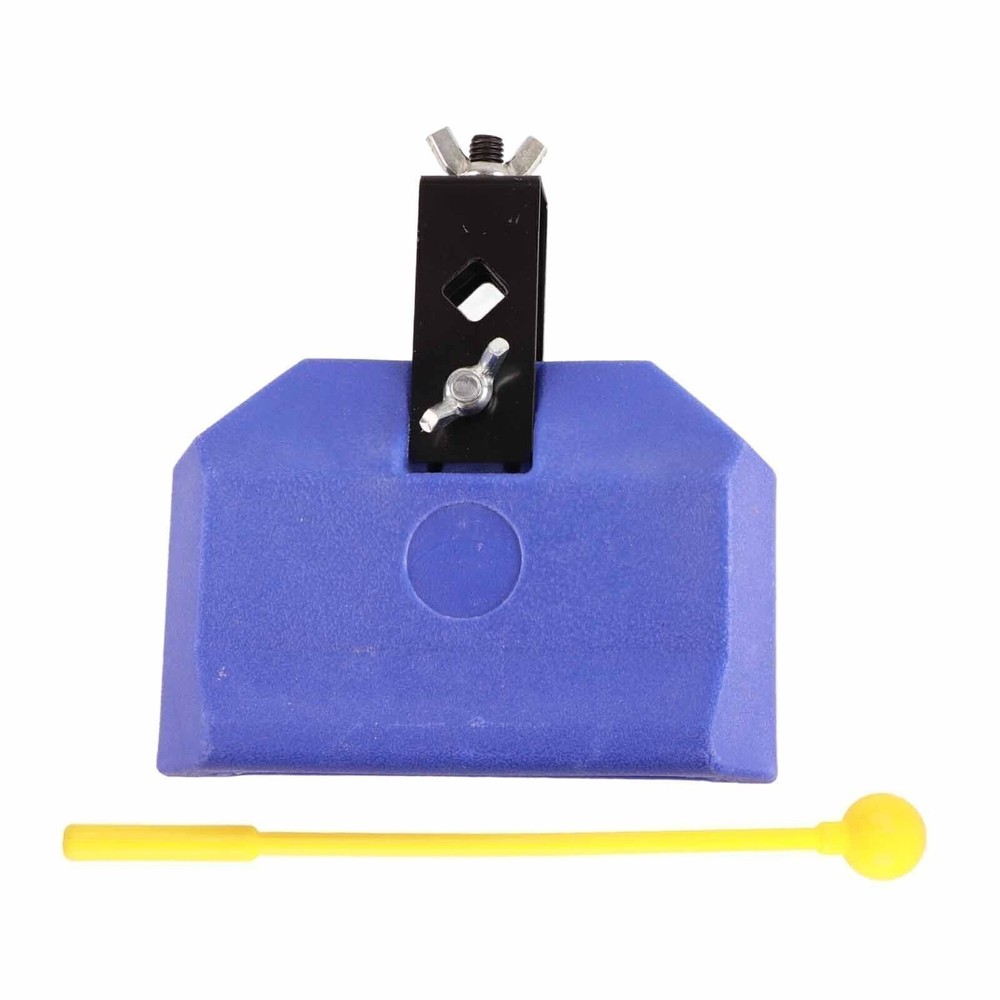 Blue Environmentally Friendly Plastic Percussion Instruments Block Latin Drum
