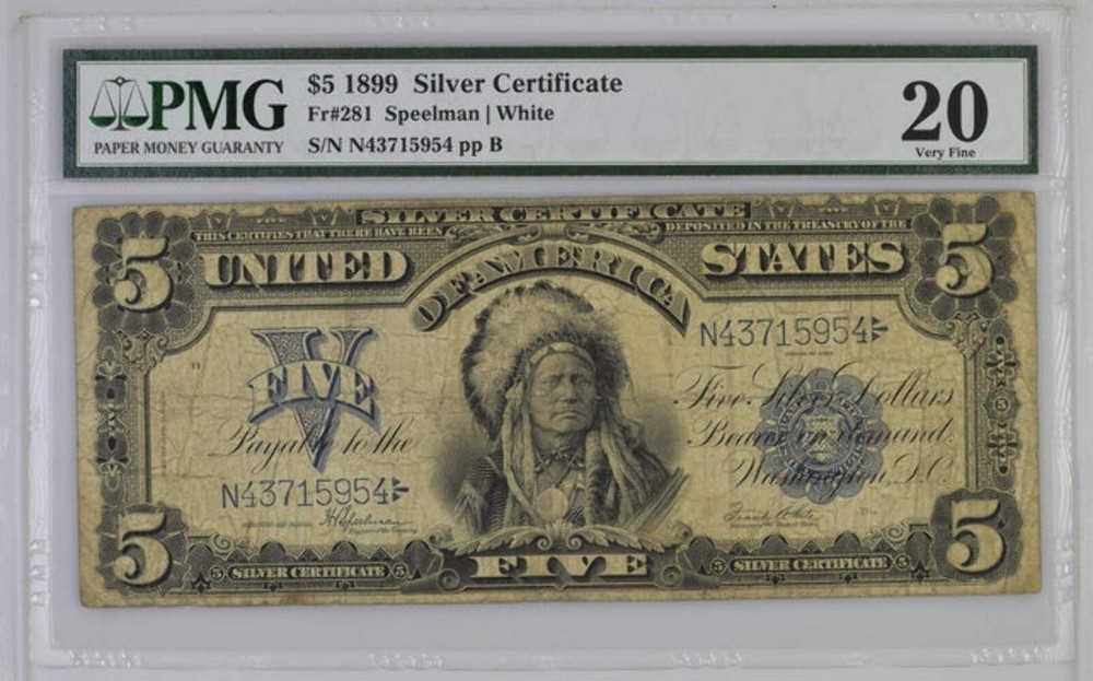 FR 281 1899 $5 Silver Certificate
