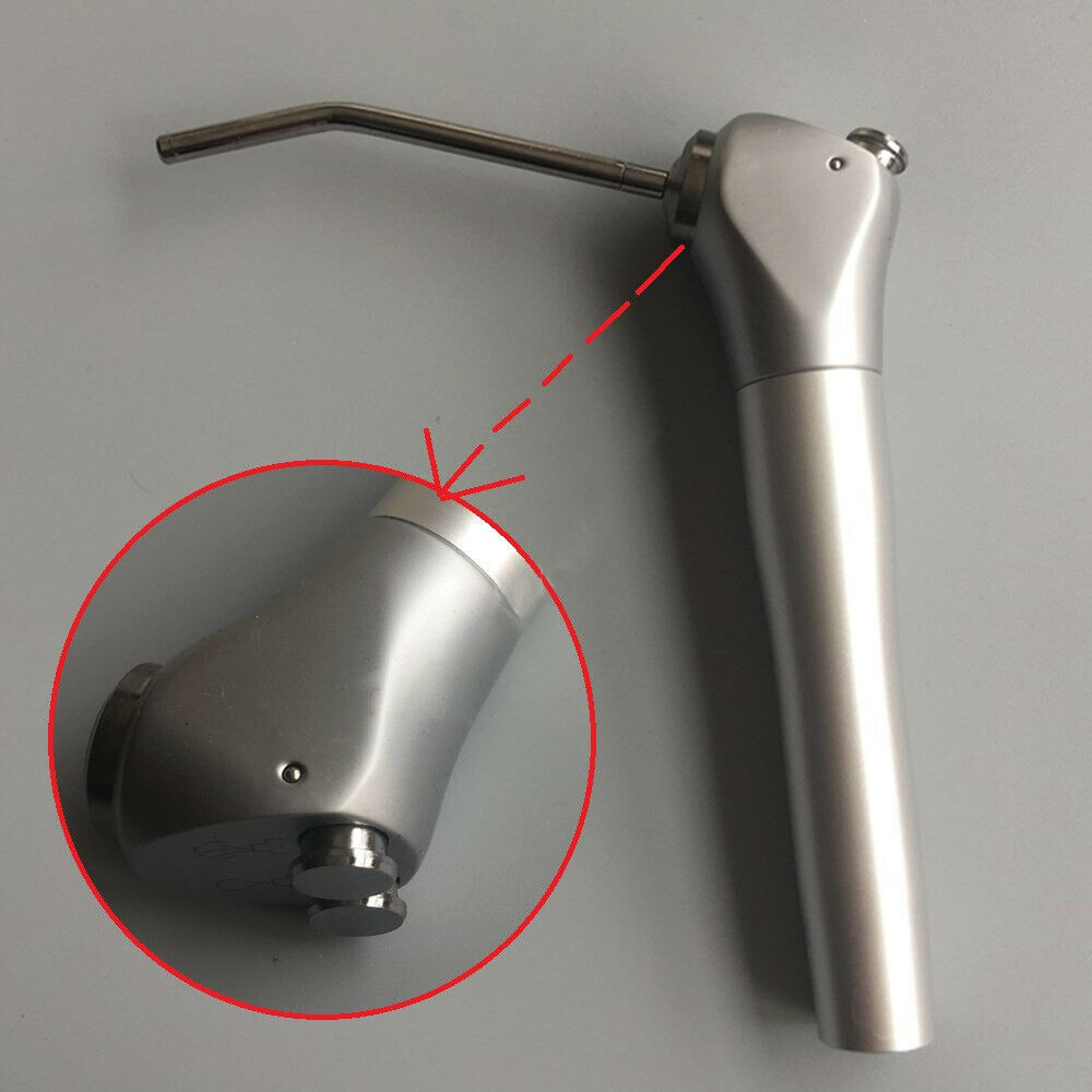 Dental 3 Way Air Water Spray Triple Syringe Handpiece w/ 2 Nozzles Tips Tubes CE