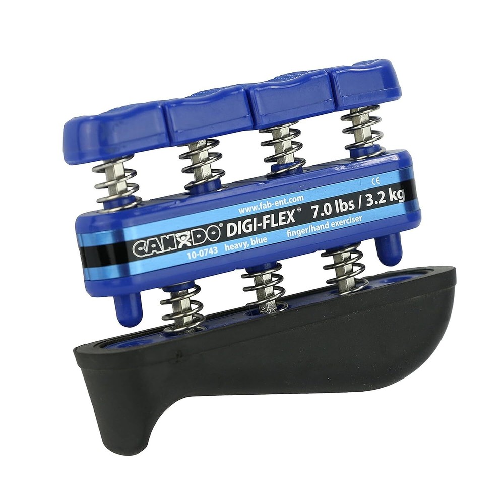 CanDo Digi-Flex Hand and Finger Exerciser Blue-Heavy - For Dexterity,...