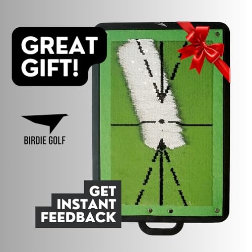 Birdie Mat Pro Premium Swing Training Mat for Analyzing Swing Path and Green