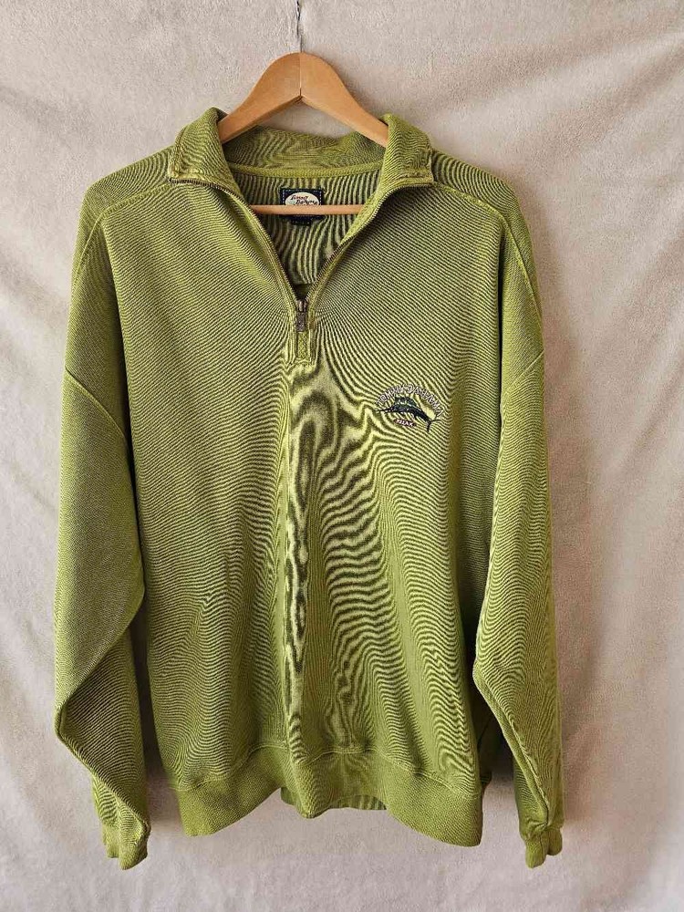 Tommy Bahama L Green Quarter Zip Pullover