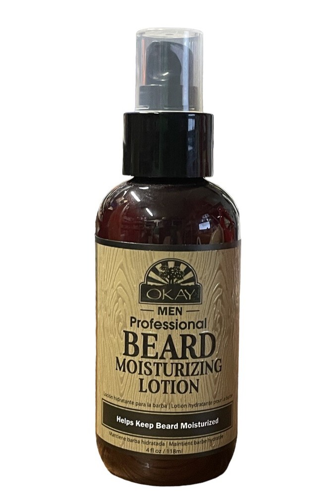 OKAY-FOR MEN  BEARD MOISTURIZING LOTION Help Keep Beard Soft Natural