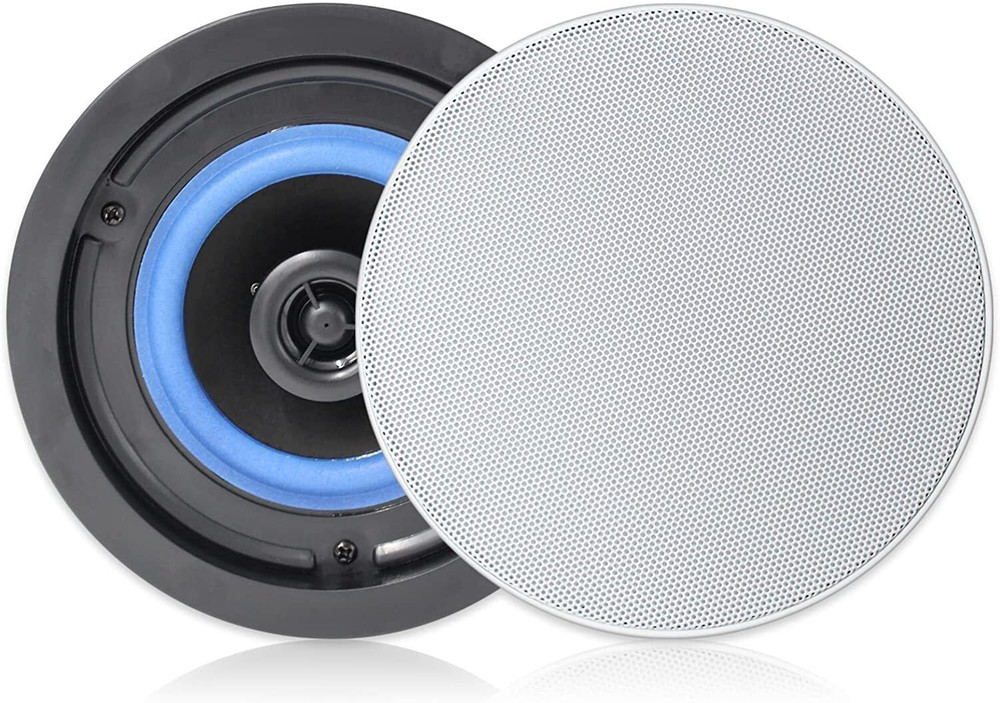 Herdio 4" Bluetooth Ceiling Speakers Kitchen Stereo Speakers Wall Flush Mount
