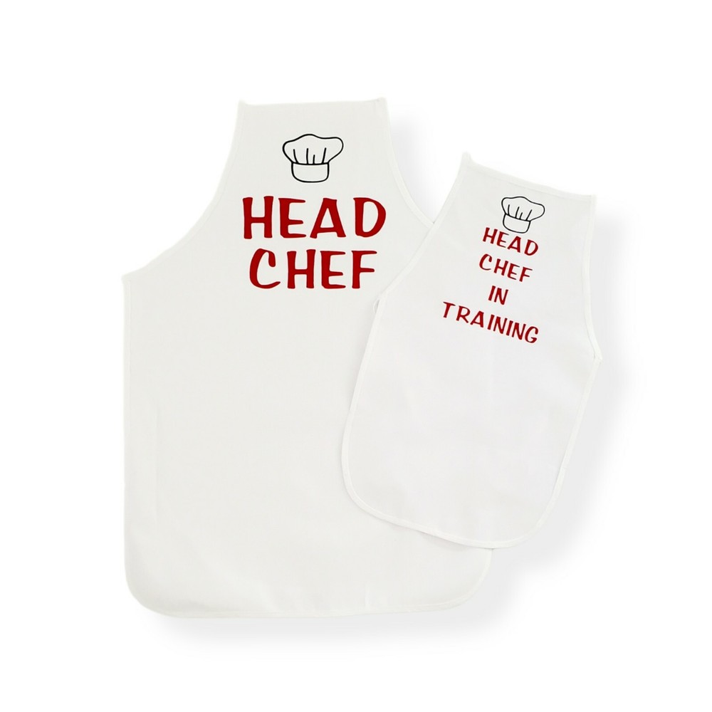 Apron Set of 2 Chef in Training