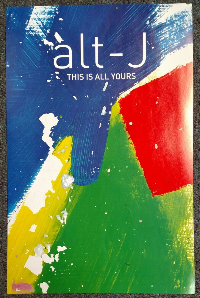 Alt-J This is All Yours 2014 DOUBLE-SIDED PROMO POSTER