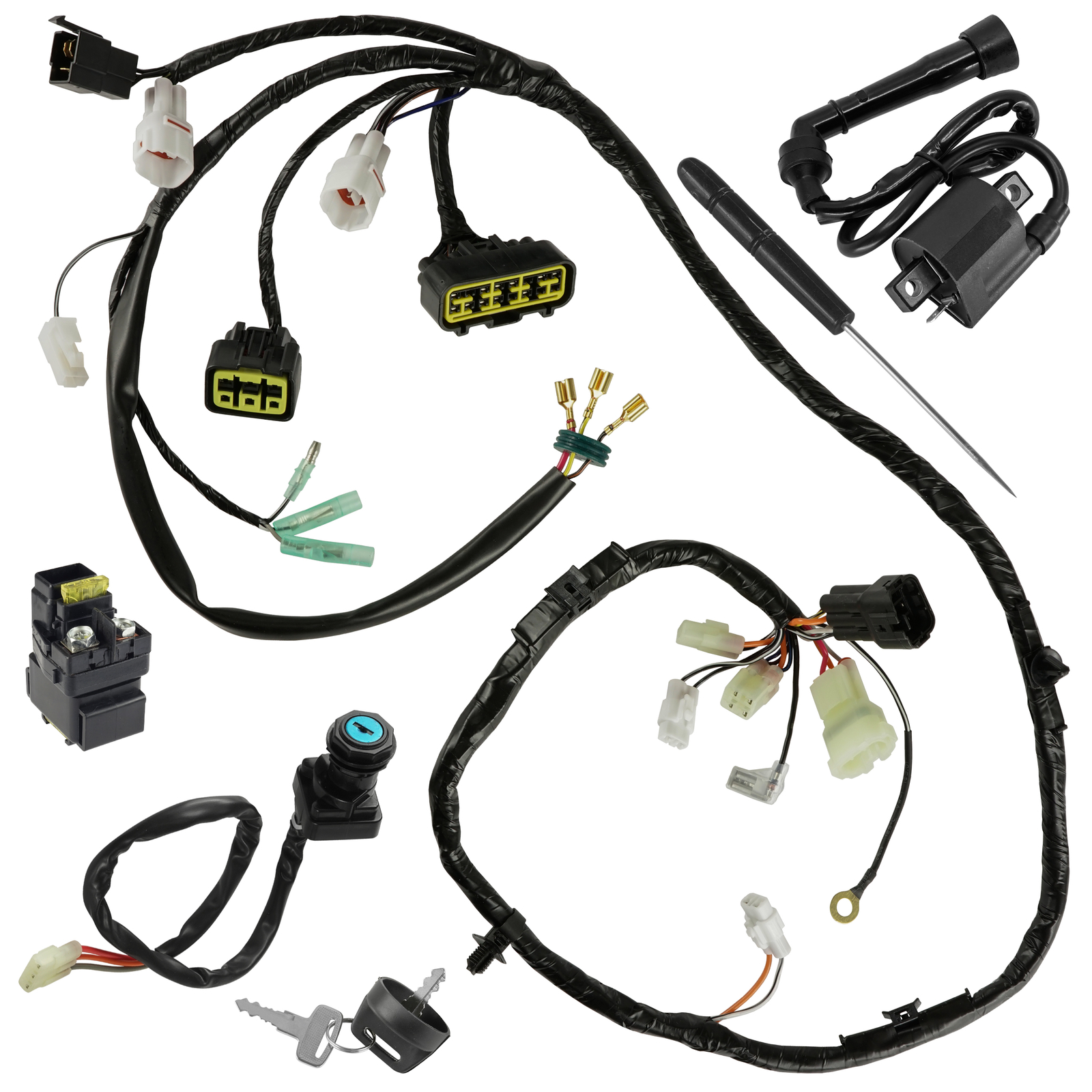Wiring Harness Switch Key Coil Starter Relay for Suzuki QuadSport LT-Z400 2004