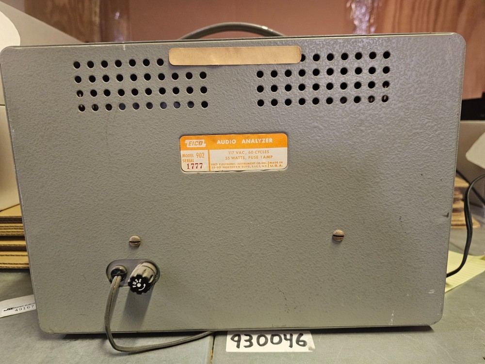 Eico 902 Audio Analyzer Intermodulation Harmonic Distortion Meter
