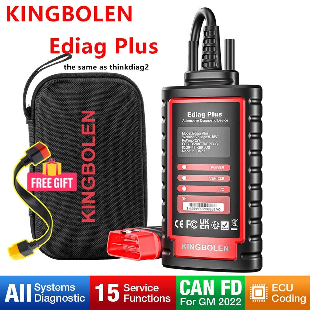 KINGBOLEN Ediag Plus OBD2 Scanner Car Diagnostic Tool IMMO Coding as Thinkdiag 2