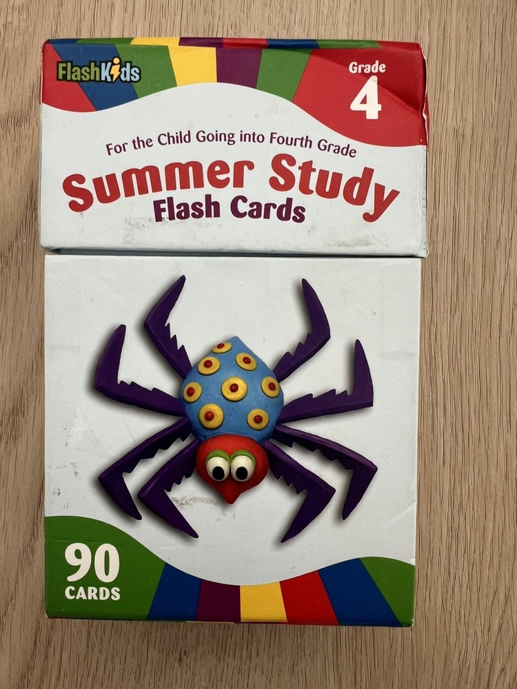Summer Study Flash Cards: Grade 4 by Flash Kid