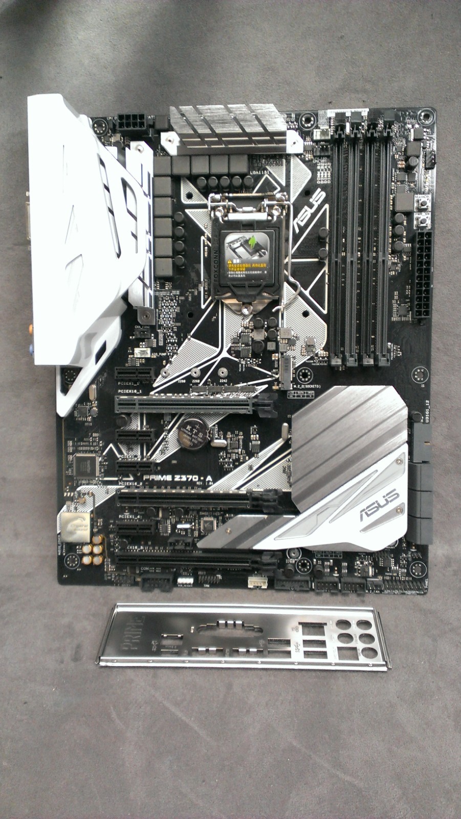 ASUS Prime Z370-A LGA1151 DDR4  Intel Motherboard & IO Plate