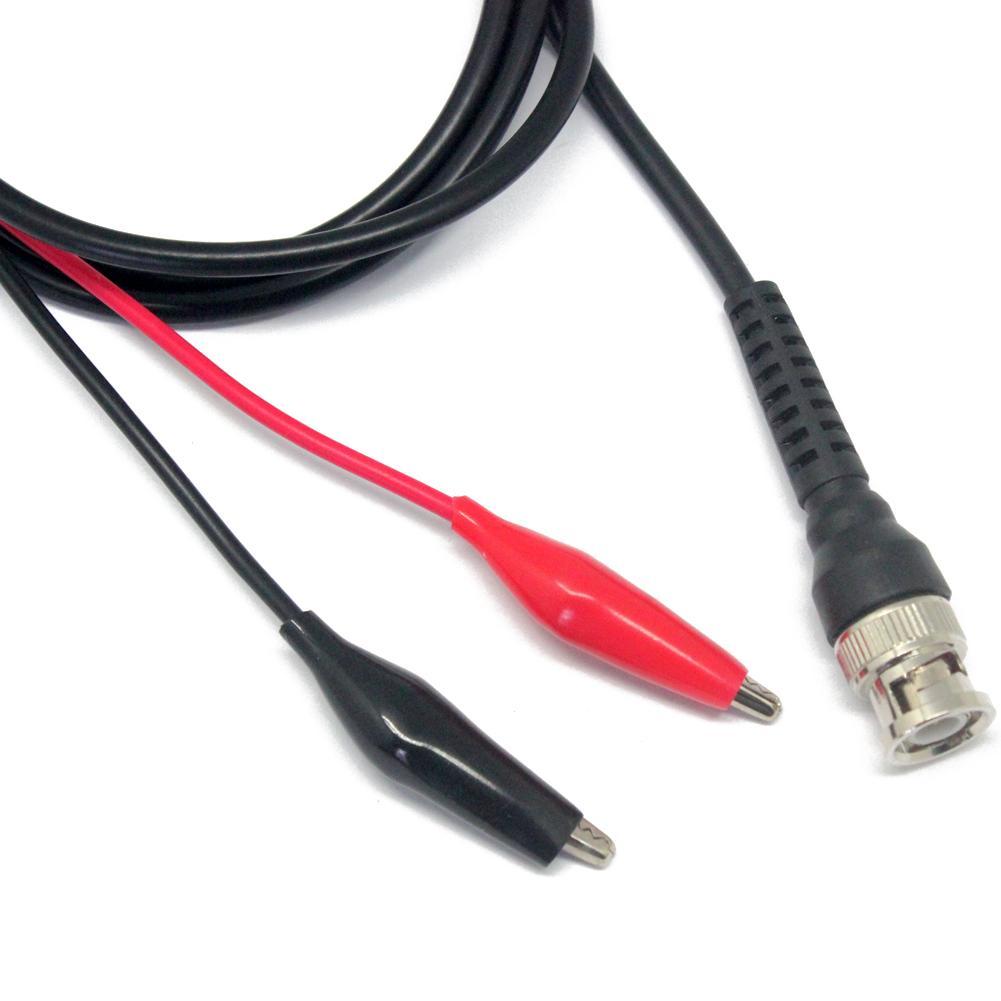 Aidetek Test Clips (Red+Black) to BNC Male And BNC an Alligator Test Clip P1030