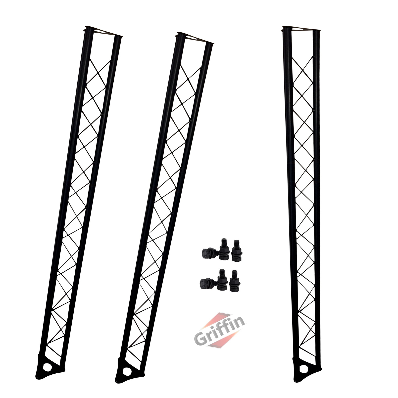 3-PACK Stage Mount Triangle Truss Extension by GRIFFIN | 5Ft DJ Stage Lights