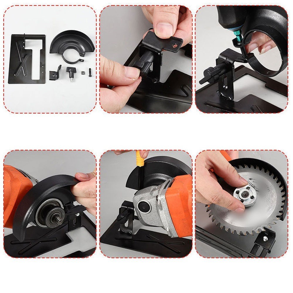 2pcs Adjustable Grinder Stand with Cutting Bracket for Woodworking Projects