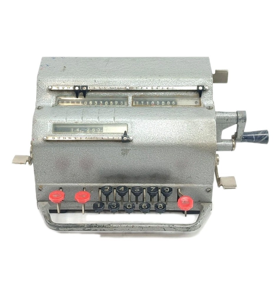 Vintage Retro Russian Soviet Arithmometer Adding Machine Calculator VK-1 1963