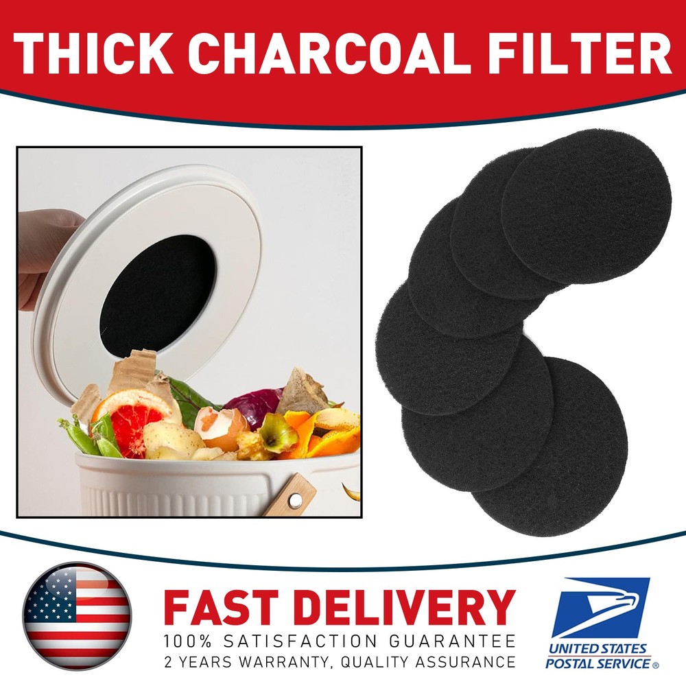 Kitchen Compost Bin Pail Replacement Filter Countertop Home Bucket Refill Sets