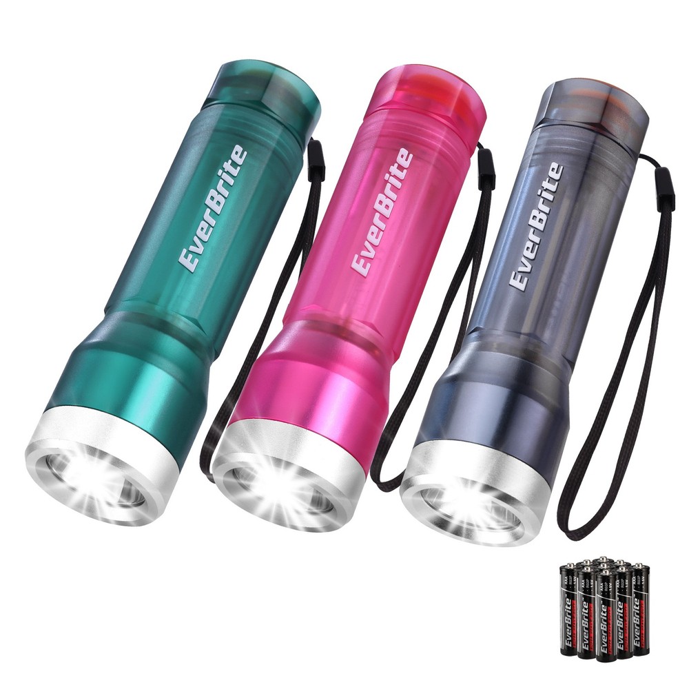 EverBrite 3PCS Small Flashlight Compact LED Flashlights w/3 Mode Water-Resistant