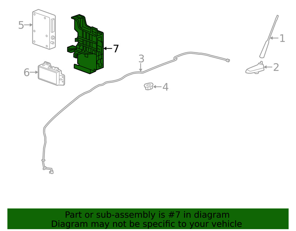 Genuine GM Communication Interface Module Bracket 42420679