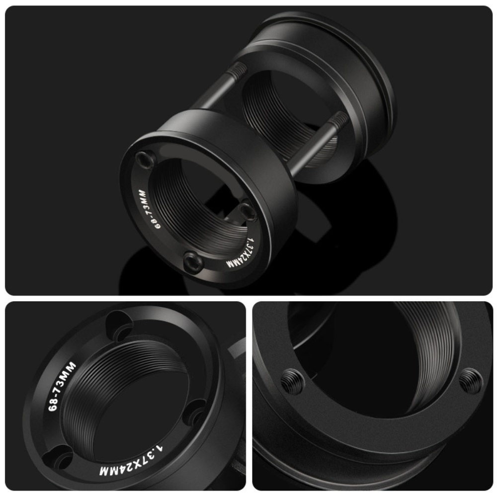 Bike Bottom Bracket Conversion Kit with Adjustable Eccentric Length 68 and 73mm