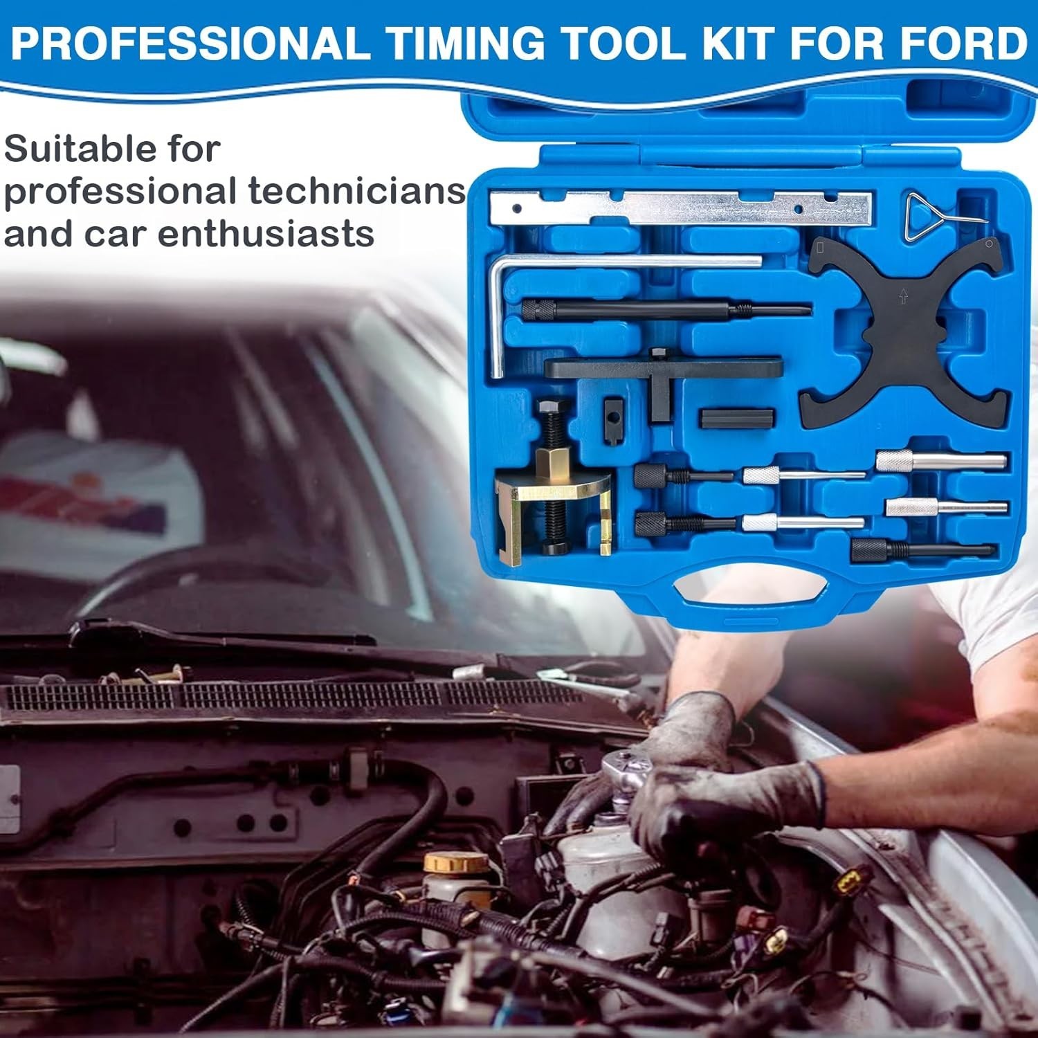 1.5 1.6 Timing Tool Kit Compatible with Ford Fiesta Fusion Escape Mazda 1.4...