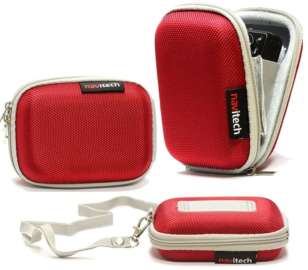 Navitech Red Shockproof Camera Case For Umipyiza Compact Camera
