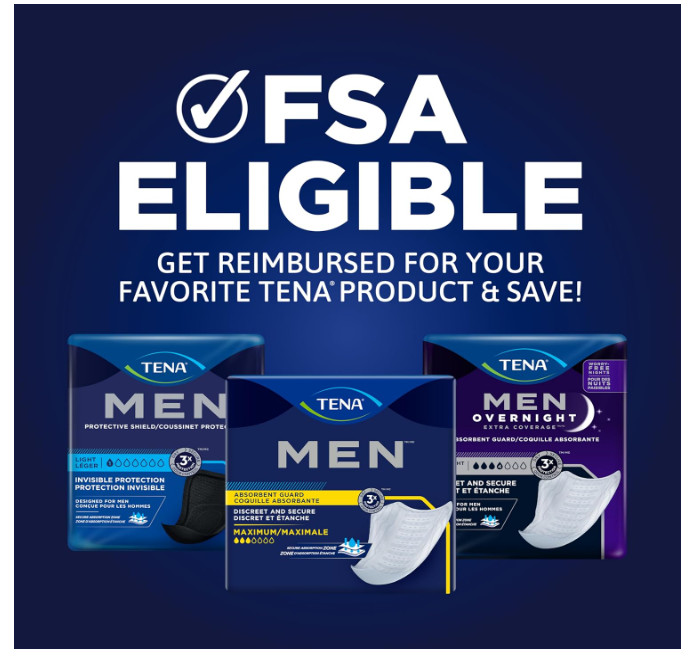 TENA Incontinence Guards for Men, Overnight Absorbency, 90 Count