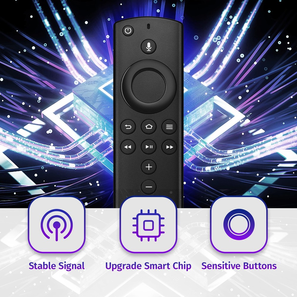 Replacement Voice Remote Control Fit for Fire Smart TVs Stick,TV Black