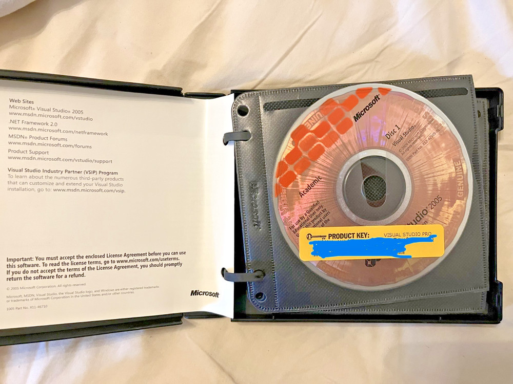 Microsoft Visual Studio 2005 Professional Edition Full Version Academic MSDN