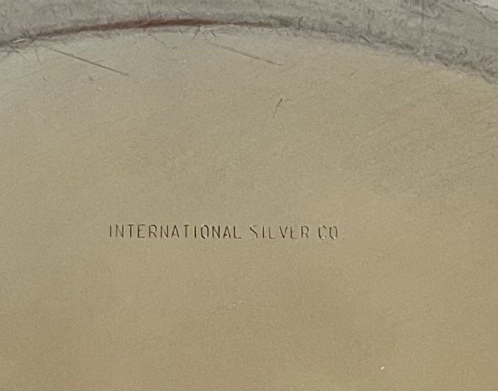 WM Rogers International Silver Co Silverplate Serving Tray 11.5" Decagon Polygon