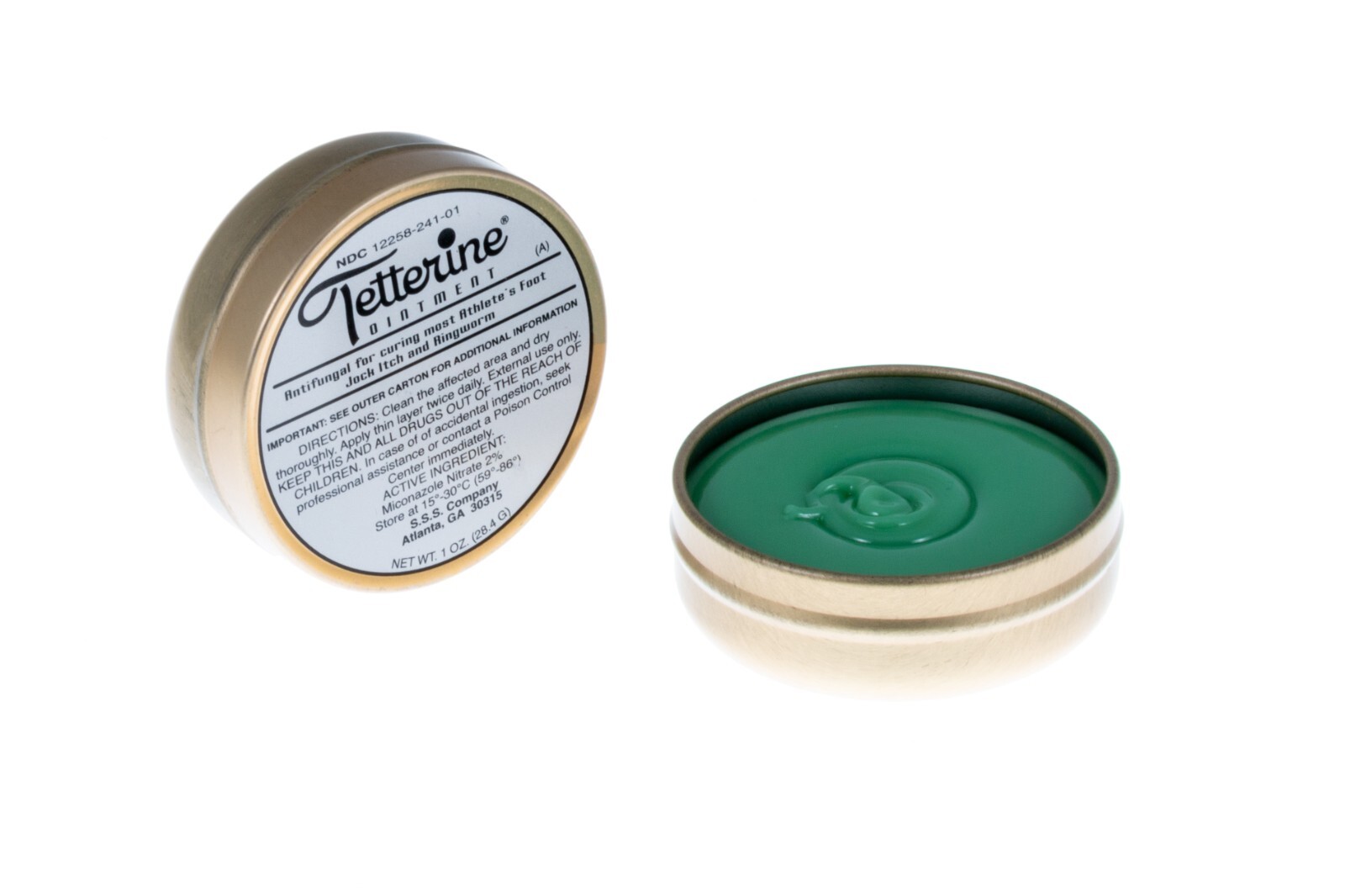 Tetterine Antifungal Salve for Athlete's Foot, Jock Itch, Ringworm - 1 oz