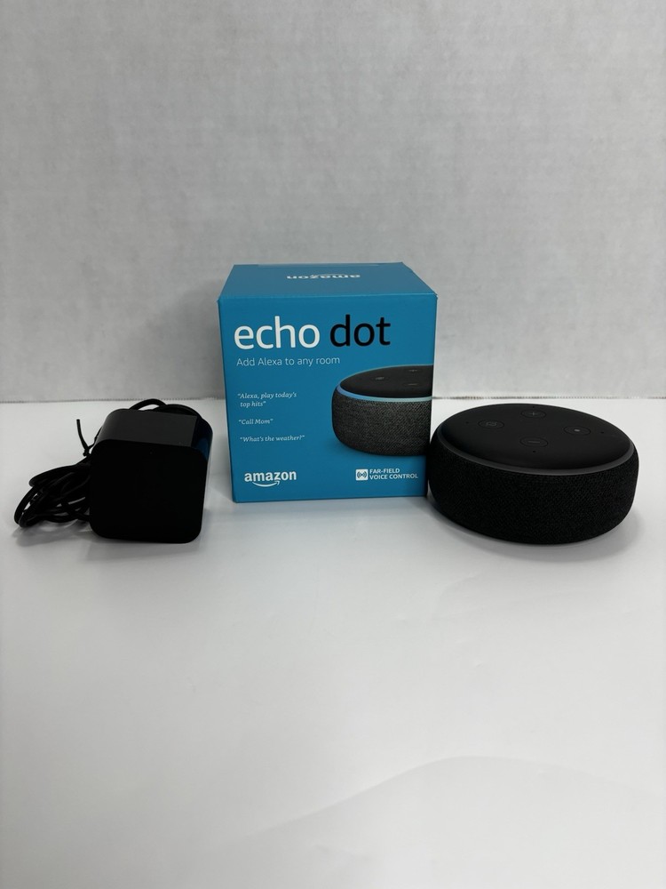 Amazon Alexa Echo Dot 3rd Generation D9N29T Smart Speaker Charcoal Tested Works