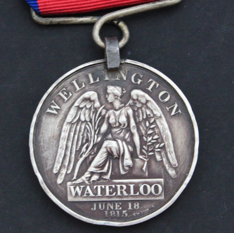 British Waterloo Artillery Decoration – Prince Regent & Wellington – Named