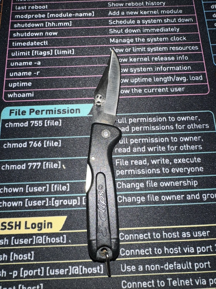 Sog Eclips Micro Pocket Knife Lock Back