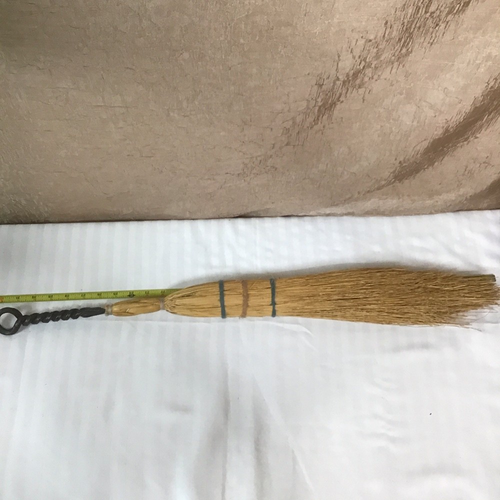 Fire place tool set, three piece with stand hand forged