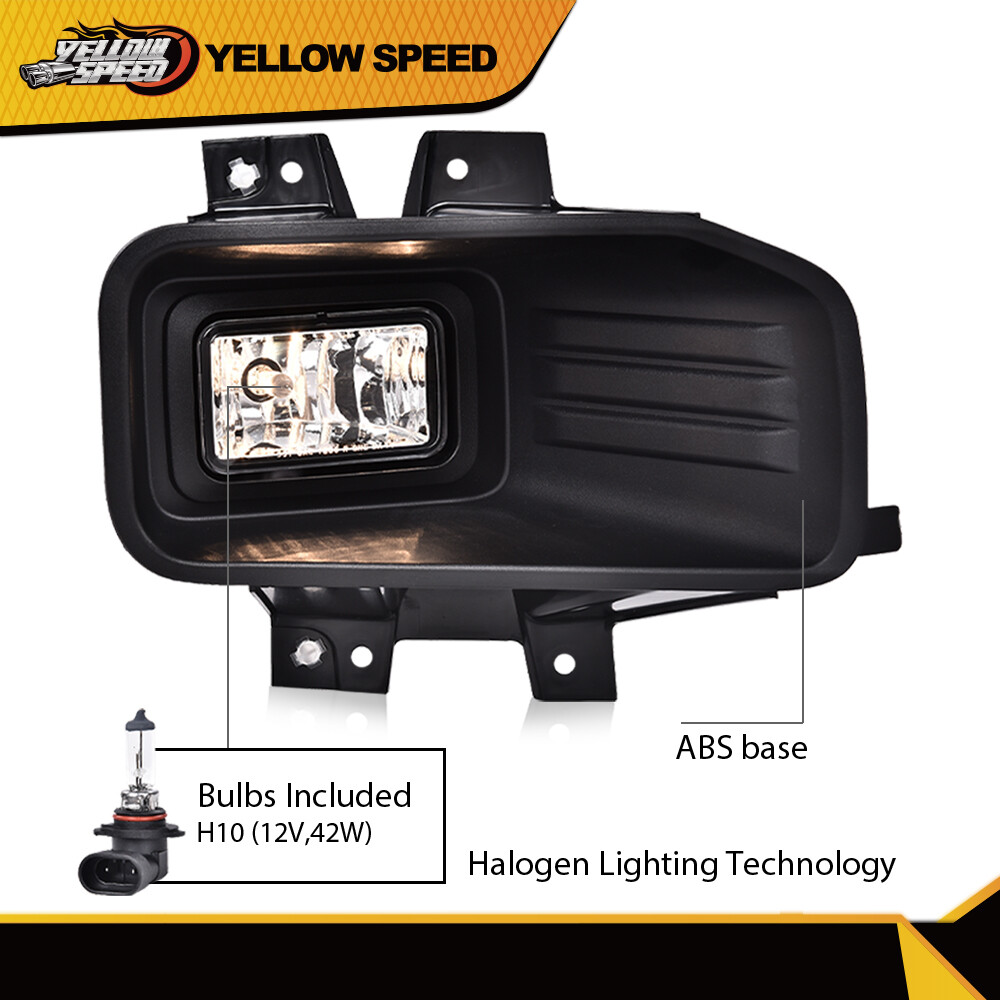 Fit For Ford F150 Pickup 18-20 Right Left Halogen Fog Lights Driving Lamps Pair