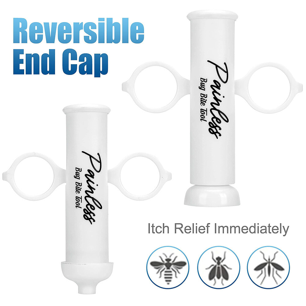 2x Vacuum Extractor Itch Relief Bee Sting Bug Bite Suction Tool Hiking Camping