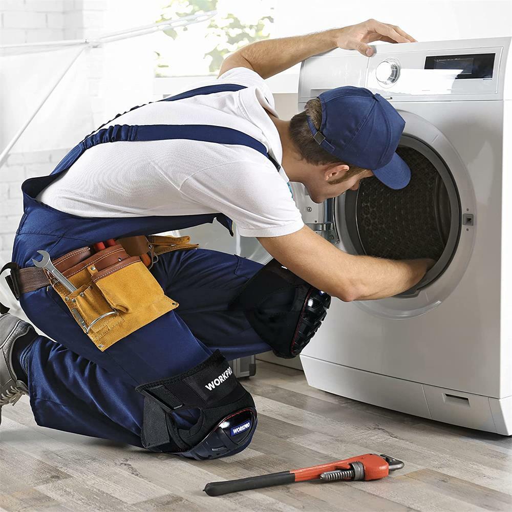 WORKPRO Gel Knee Pads with Anti-Slip Straps Professional Knee pads for Work USA