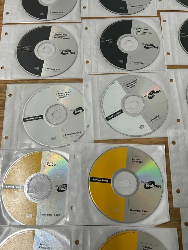 Microsoft TechNet Bundle 1999 2000 Utilities Extras Monthly Issues Service Packs