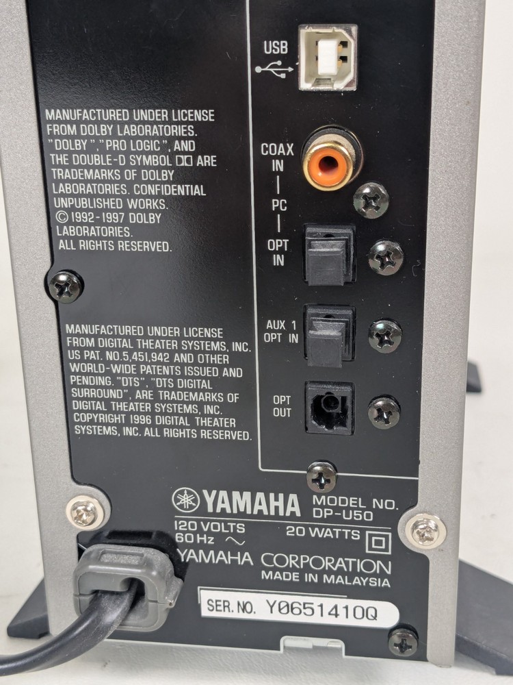 YAMAHA STEREO RECEIVER DP-U50 Personal Sound Processor